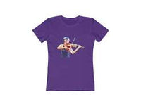 Violin 'The Bowist' - Women's Slim Fit Ringspun Cotton T-Shirt