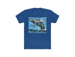 Humpback Whale - Men's Fitted Cotton Crew Tee
