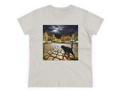 Cat "On the Prowl" Women's Midweight Cotton Tee