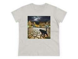 Cat "On the Prowl" Women's Midweight Cotton Tee