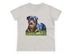Rottweiler 'Lina; Women's Midweight Cotton Tee