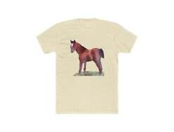 Horse 'Contata' - Men's Fitted Cotton Crew Tee