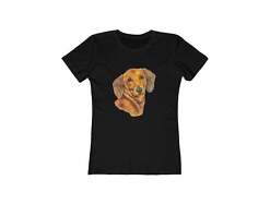 Dachshund 'Doxie #1'  Women's Slim Fit Ringspun Cotton T-Shirt