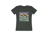 Dolphins 'Flip & Flop' -  Women's Slim Fit Ringspun Cotton T-Shirt