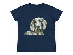 Weimaraner 'Greyson' Women's Midweight Cotton Tee