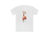 Flamingos 'Love Birds'  Men's Fitted Cotton Crew Tee