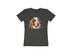 Irish Red & White Setter - Women's Slim Fit Ringspun Cotton T-Shirt
