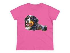 Bernese Mountain Dog Women's Midweight Cotton Tee