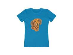Dachshund 'Doxie #1'  Women's Slim Fit Ringspun Cotton T-Shirt