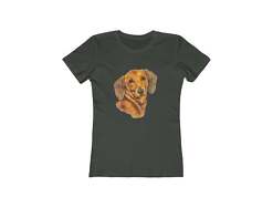 Dachshund 'Doxie #1'  Women's Slim Fit Ringspun Cotton T-Shirt