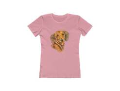 Dachshund 'Doxie #1'  Women's Slim Fit Ringspun Cotton T-Shirt