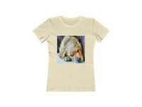 Golden Retriever 'Zuko'  Women's Slim Fit Ringspun Cotton T-Shirt
