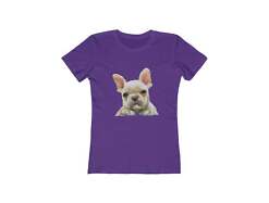 French Bulldog 'Bouvier' Women's Slim Fit Ringspun Cotton T-Shirt