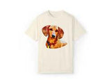 Dachshund 'Daisey' Unisex Relaxed Fit Garment-Dyed T-shirt