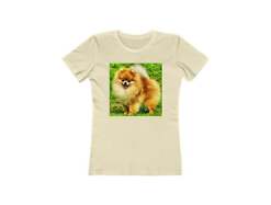 Pomeranian 'Pom Pom' - Women's Slim Fit Ringspun Cotton T-Shirt