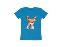 Rat Terrier Women's Slim Fit Ringspun Cotton T-Shirt