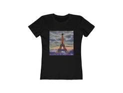 Eiffel Tower Sunset - Women's Slim Fit Ringspun Cotton T-Shirt
