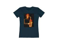 The Saxophonist - Women's Slim Fit Ringspun Cotton T-Shirt