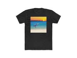 Blue Heron in Sunset - Men's Cotton Crew Tee