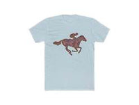 Race Horse - Men's Fitted Cotton Crew Tee