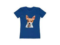 Rat Terrier Women's Slim Fit Ringspun Cotton T-Shirt