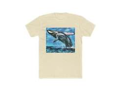 Humpback Whale - Men's Fitted Cotton Crew Tee
