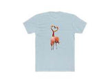 Flamingos 'Love Birds'  Men's Fitted Cotton Crew Tee