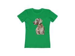 Weimaraner 'Rocky' Women's Slim Fit Ringspun Cotton T-Shirt