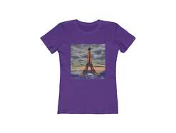 Eiffel Tower Sunset - Women's Slim Fit Ringspun Cotton T-Shirt