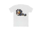 Bernese Mountain Dog - Men's Fitted Cotton Crew Tee