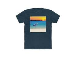 Blue Heron in Sunset - Men's Cotton Crew Tee