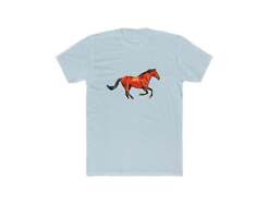 Horse 'Old Red' Men's FItted Cotton Crew Tee