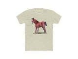 Horse 'Contata' - Men's Fitted Cotton Crew Tee