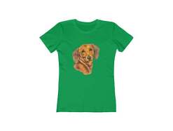 Dachshund 'Doxie #1'  Women's Slim Fit Ringspun Cotton T-Shirt