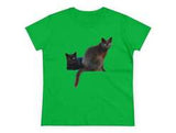Cats of Greece 'Sifnos Sisters' Women's Midweight Cotton Tee