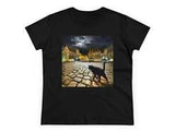 Cat "On the Prowl" Women's Midweight Cotton Tee