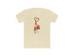 Flamingos 'Love Birds'  Men's Fitted Cotton Crew Tee