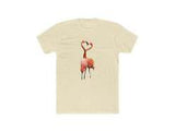 Flamingos 'Love Birds'  Men's Fitted Cotton Crew Tee