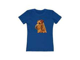 Irish Terrier 'Jocko' Women's Slim Fit Ringspun Cotton T-Shirt