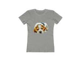 English Foxhound 'Sasha' Women's Slim Fit Ringspun Cotton T-Shirt