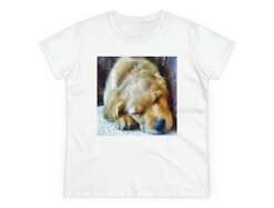 Golden Retriever 'Zucko' Women's Midweight Cotton Tee