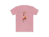 Flamingos 'Love Birds'  Men's Fitted Cotton Crew Tee