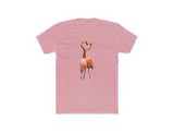 Flamingos 'Love Birds'  Men's Fitted Cotton Crew Tee