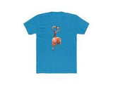 Flamingos 'Love Birds'  Men's Fitted Cotton Crew Tee