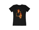 The Saxophonist - Women's Slim Fit Ringspun Cotton T-Shirt