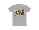 King Charles Spaniels 'Cavalier Club' Men's Fitted Cotton Crew Tee
