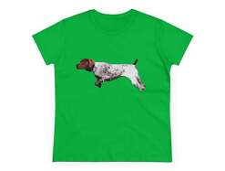 German Shorthaired Pointer 'On Point' Women's Midweight Cotton Tee