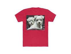 Maltese - Men's Fitted Cotton Crew Tee