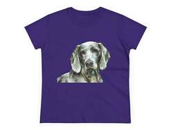 Weimaraner 'Greyson' Women's Midweight Cotton Tee