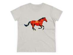Horse 'Old Red' Women's Midweight Cotton Tee